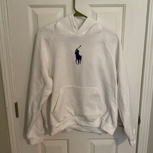 Polo Ralph Lauren Women’s White Hoodie Sz XL